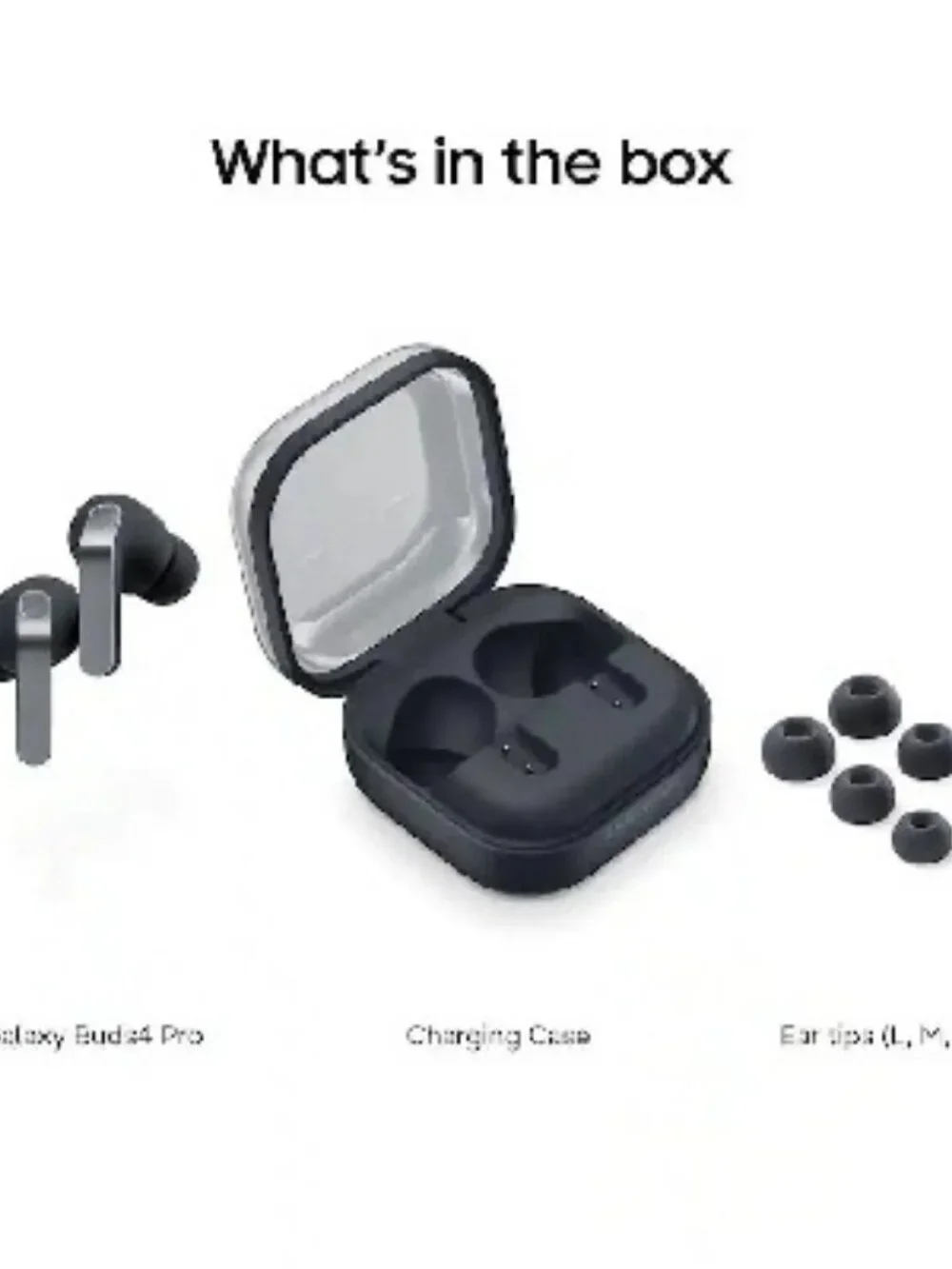 Samsung Galaxy Buds4 Pro SM-R640 True Wireless Bluetooth Earbuds New Black
